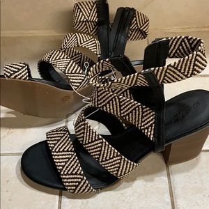 Ankle strap zipper open toe